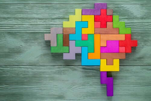 Puzzle - kolorowy mózg