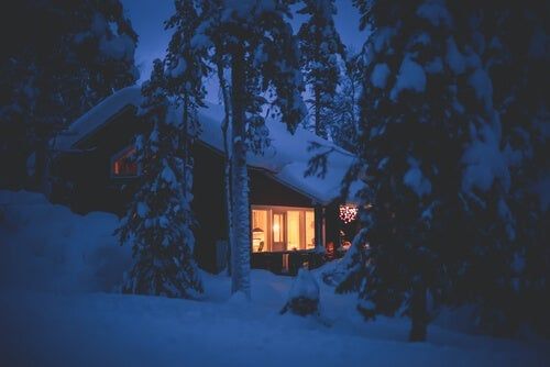 Dom w zimie
