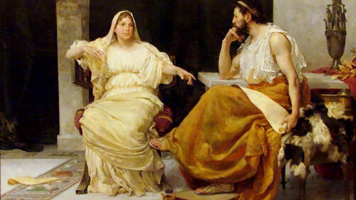 Aspazja z Miletu na obrazie
