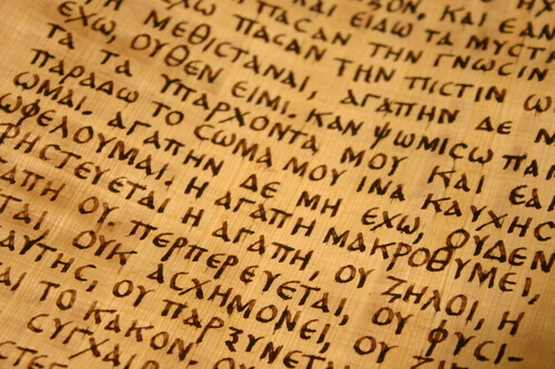 Grecki tekst