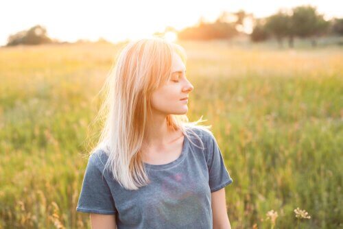 Zrelaksowana kobieta