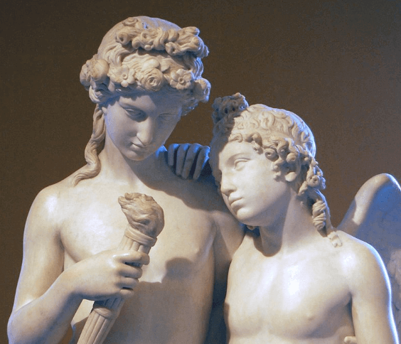 Kupidyn z latarnią Hymeneusza - rzeźba George'a Rennie
