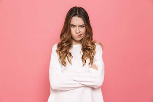 Obrażona kobieta