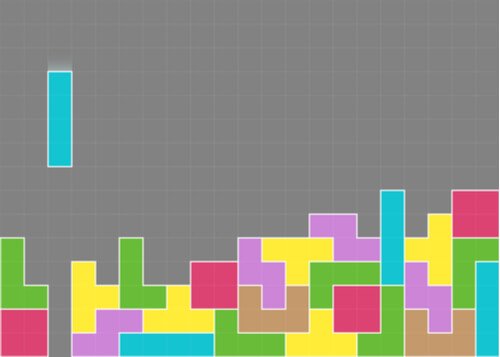 Rozgrywka w grze Tetris