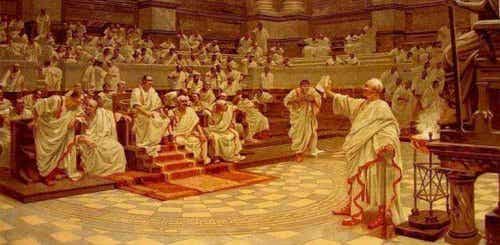 Rzymski senat - filozof Cyceron